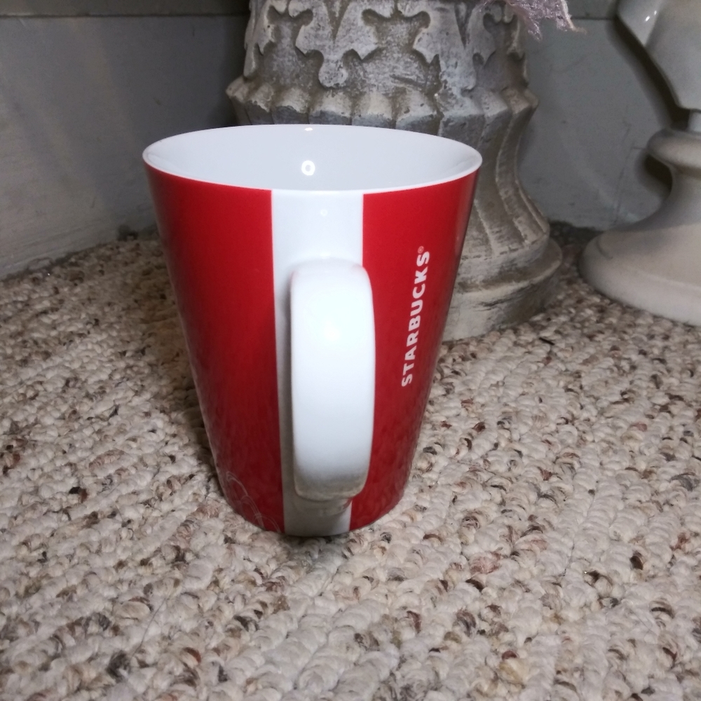 3/$18 Starbucks 2014 Red & White Valentine's Day Heart Mug - Picture 2 of 8